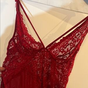 Scarlet Lace Chemise